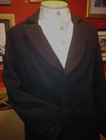 Black Wool Civilian Civil War  19th Century Reproduction Frock Coat Reenacting
