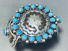 Important Handmade Basket Sterling Silver Vintage Navajo Bracelet