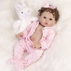 Full Body Silicone Vinyl Reborn Doll Waterproof Baby Girl Lifelike Newborn Dolls