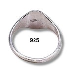 Initial Letter C Signet 925 Sterling Silver Child Baby Ring Size 3 25