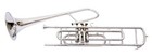 Summer Sale  Silver Finish  Bb Flat Valve Trumbone Free Hard Case mouthpiece