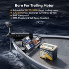 Power Queen 24v 50ah Smart Bluetooth Lifepo4 Lithium Battery For Trolling Motor