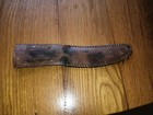Vtg 1940s Wwii Era Theater Fighting Knife Leather Sheath Military Fixed Blade