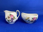 Vintage Miniature Floral Creamer And Sugar Bowl Mitterteich Bavaria Germany 25