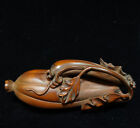 Chinese Boxwood Carved Exquisite Statue Wooden Figurine Gift Hand Piece