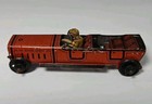 German Tin Litho Race Car Sports Driver Red Penny Toy Stamped