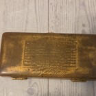 Vintage Gold Tone Gillette Safety Razor In Gold Tone Case W  Blade Holder