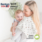 Organic Burp Cloths Baby Boy  Girl - 6-pack Large 100  Cotton Burping Cloths For