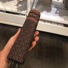 Michael Kors Fashion Automatic Open Close Mk Logo Umbrella Brown For Rain Sun