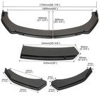 Carbon Fiber Front Bumper Lip Side Skirt Strut Rods For Mitsubishi Lancer Evo X