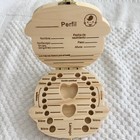 Wooden Baby Tooth Organizer Box Milk Teeth Keepsake Gift