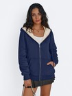 Zip Up Hoodies For Women Fleece Lined Jackets Winter Coats Long Sleeve Sweats   