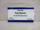 10 Pks Of 100 Poly Sleeves Bags 3 Mil For Us First Day Covers 3 7 8 x6 7 8  Fdc