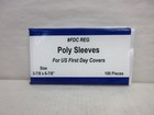 5 Pks Of 100 Poly Sleeves Bags 3 Mil For Us First Day Covers3 7 8  X 6 7 8 Fdc