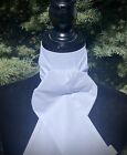 White On White Equestrian Stock Tie Four Fold