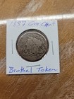 1837 Coronet Head Cent   brothel Token  