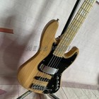 5 String Natural Jazz Electric Bass Guitar Ash Solid Body Maple Fretboard Stock