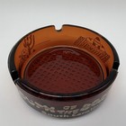 Vintage South Of The Border South Carolina Amber Glass Souvenir Ashtray Tourist
