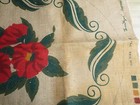 Sanitized Supreme Floral Design Burlap Cloth  380c For Hooked Rug - 24  X 36 
