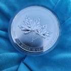2024 Canada 10oz  Silver Magnificent Maple Leaves Leaf King Charles Iii