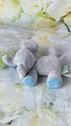 Elephant Le Bebe Favorite Plush Pacifier Holder Gray Blue 2018 Unused 0-18 Month