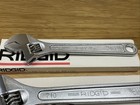 Vintage Nos Ridge Tool Co Ridgid 3 Pc Adjustable Wrench Set 8  10  12  Usa 