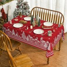 Horaldaily Christmas Tablecloth 60  120 Inch 60  X 120   rectangular   Red 