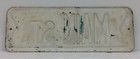 Vintage 17  Main St  Blue   White Embossed Pressed Steel Metal Street Road Sign