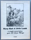 Wings Vintage 1972 Poster Advert Mary Had A Little Lamb Paul Mccartney