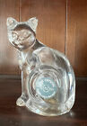 Cat Salt And Pepper Shakers Clean Never Used Cat Lenox Fine Clear Crystal 