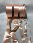 Light Peach Double Sided Satin French Ribbon  7 Widths To Choose From   3 Yards 