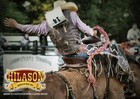 Hilason Pro Rodeo Bull Riding Chaps Us Flag Western Leather Kids Black Base  
