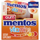 Mentos Gum Vitamin Gum Citrus  45 Piece  6 Per Box  6 Per Case