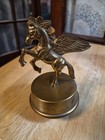 Vintage Brass Pegasus Horse Musical Spinning Statue Figurine