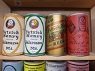 16 Can Bcca Chapter Cans Patrick Henry Etc Paper Label  Whats Under The Labels 