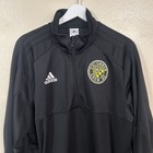 Columbus Crew Sc Mls Adidas 1 4 Zip Pullover Jacket Hood Mens Size Xl Black