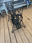 Antique Singer Treadle Sewing Machine Cast Iron Base Stand Table Shabby Chic