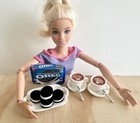 13pcs Ice Cream 1 6 Dollhouse Miniature Handmade Oreo Chocolate Cookies Coffee