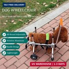 Dog Wheel Chair  Adjustable 4 Wheel Pet Wheelchair With Handle For Small And Med