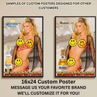 Sexy Pinup Girl Custom Alcohol Poster Any Beer Whiskey Tequila Vodka Brand   371