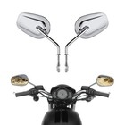 Chrome Rear View Mirrors Fit For Harley Davidson Touring Road King Street Glide