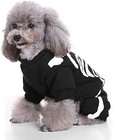 Pet Jumpsuit Halloween Skeleton Dog Costumes Clothes Apparel For Puppy