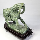 Vintage Chinese Carved Green Jade Tang Style War Horse Statue W  Wood Base   Box