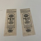 Ohio State Buckeyes Football 2004  Season Ticket Stubs Games 4   5