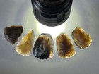Nice Lot Of Translucent Knife River Flint Thumb Scrapers From North Dakota  2