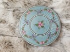 Germany Sterling Guilloche Beautiful Pink Blue Enamel Vanity Dresser Box W lid