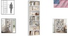 Tall Bookshelf 7-tier Storage Bookcase Freestanding Home Office Living Room W   