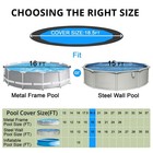 16 Ft Round Pool Cover With Fast Tightening Patented Ratchet  Solar Pool Cove   