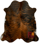 Cowhide Rug Medium Brindle   Premium Quality   Large 6  X 6 -7 
