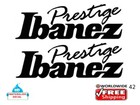 Ibanez Prestige Guitar Headstock Restoration Decal Waterslide Logo 42